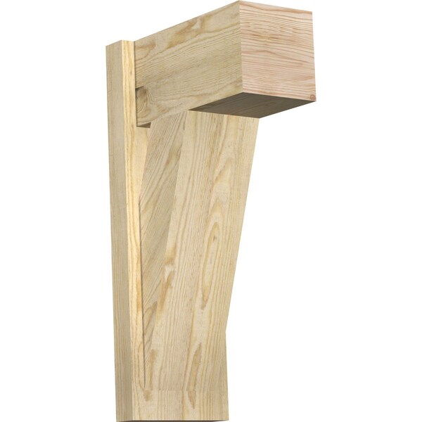 Ekena Millwork Traditional Block Rough Sawn Outlooker, Douglas Fir, 8"W x 14"D x 26"H OUT08X14X26TRA05RDF - main